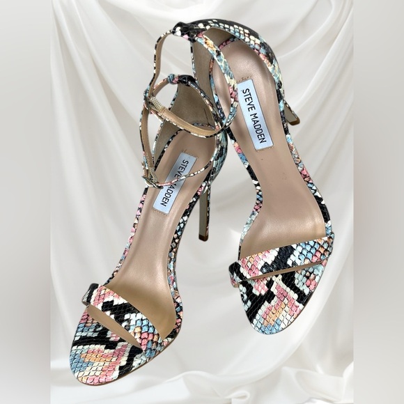 Steve Madden | Brandie Pastel Multi Sandal Heels - Picture 1 of 6